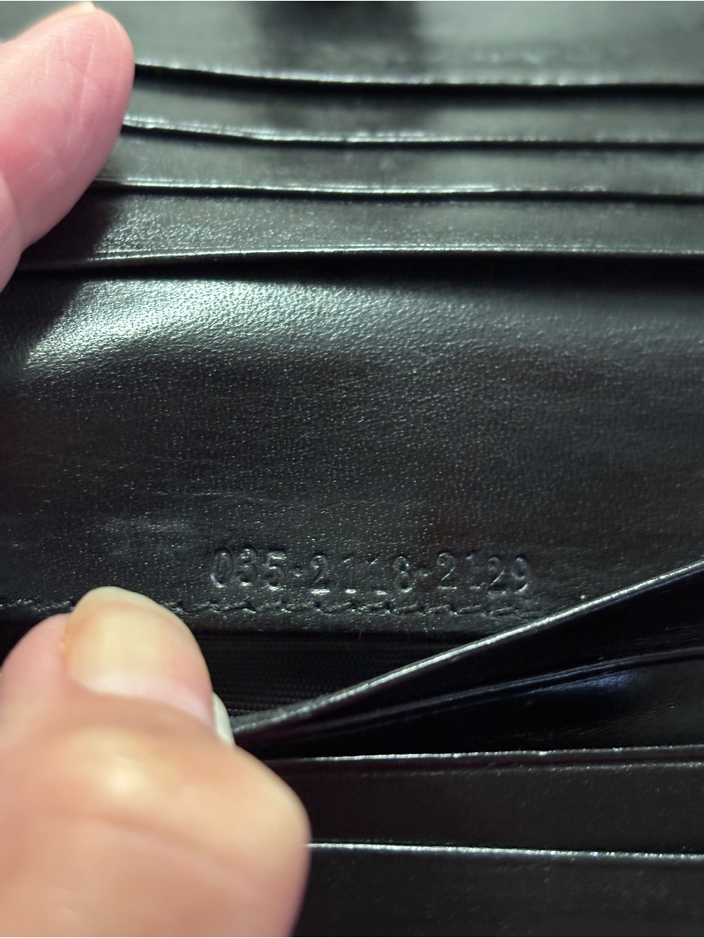 Vintage Gucci Jackie Wallet/Black Canvas Leather Bifold/Piston Lock - Picture 10 of 10